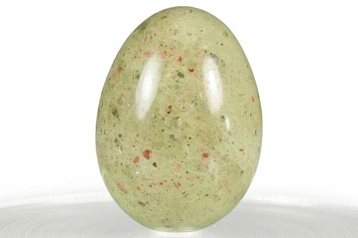 Polished Unakite Egg - South Africa #356384